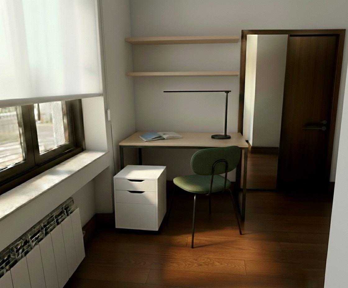 Zona de estudio y descanso en la residencia del Colegio Mayor San Juan Evangelista, Valladolid