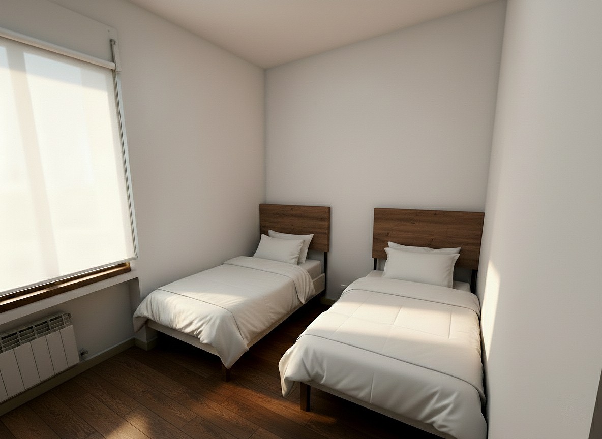 Detalle del equipamiento en las habitaciones del Colegio Mayor San Juan Evangelista, Valladolid