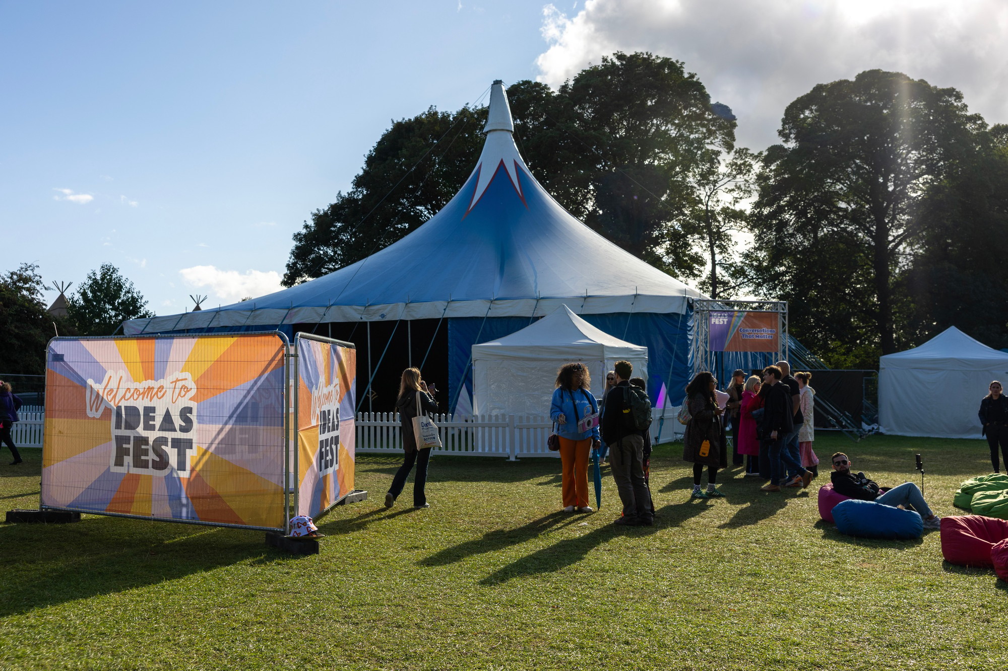 The Ideas Fest atmosphere during the event