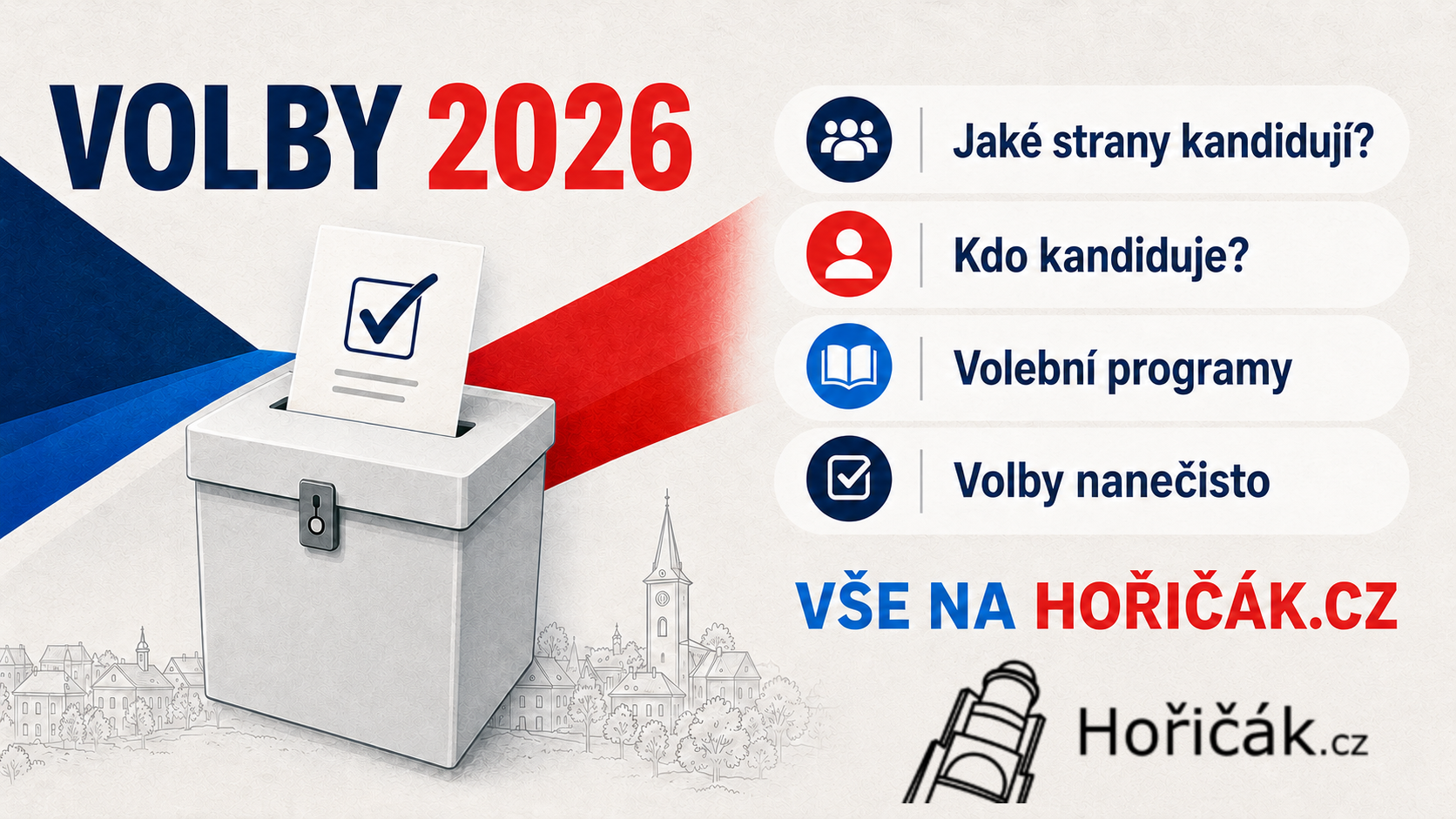 Komunální volby Hořice 2026 – přejít na volební přehled