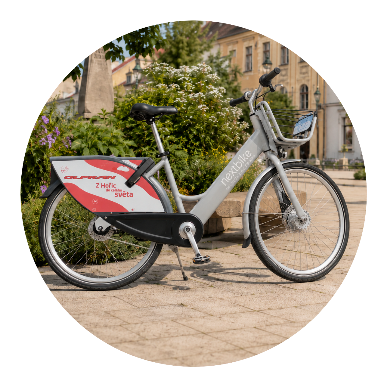 Sdílené kolo nextbike v Hořicích