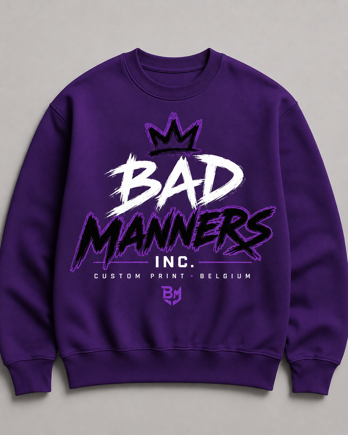 Black Ink Crewneck in Black, beschikbaar in unisexfit