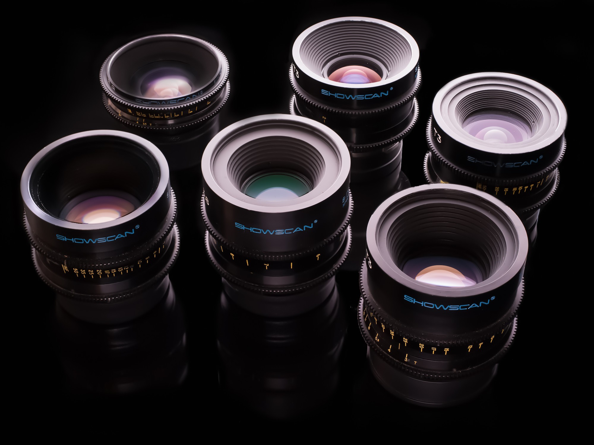 Rehoused Showscan Mamiya lenses