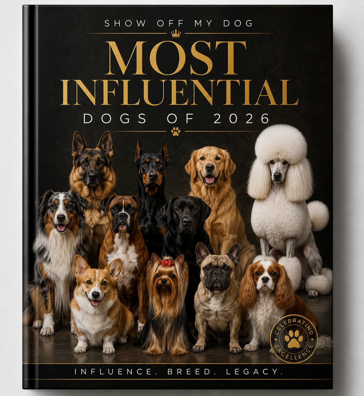 Most Influential Dogs of 2026 Collector Book