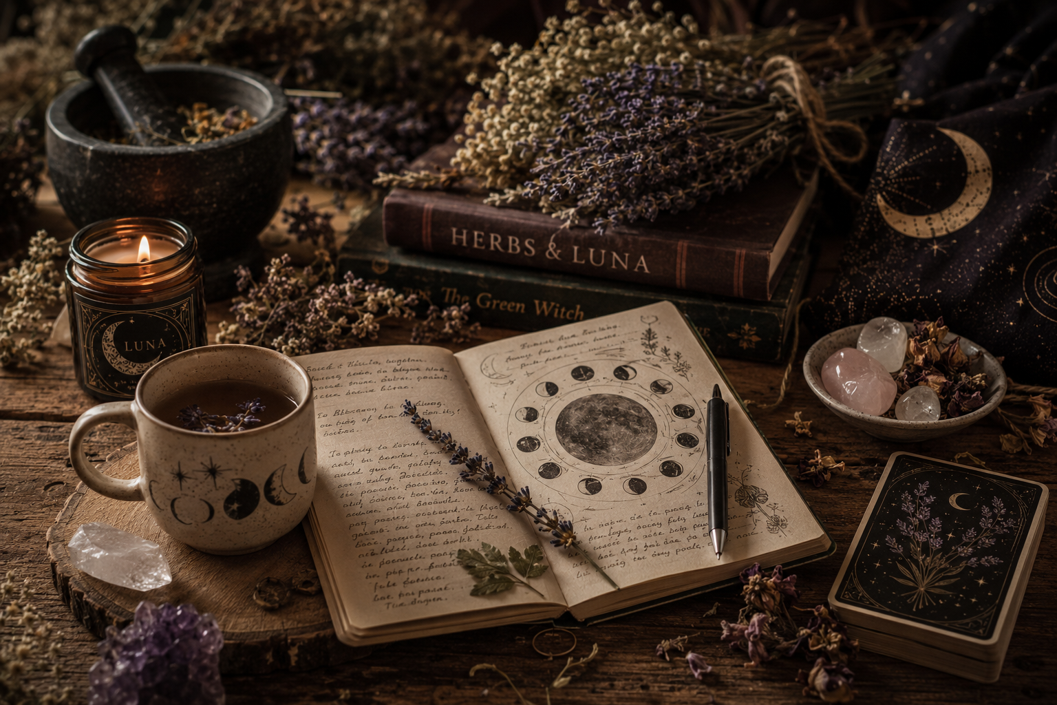 Herbs & Luna – svět bylinek, lunárních cyklů a magie