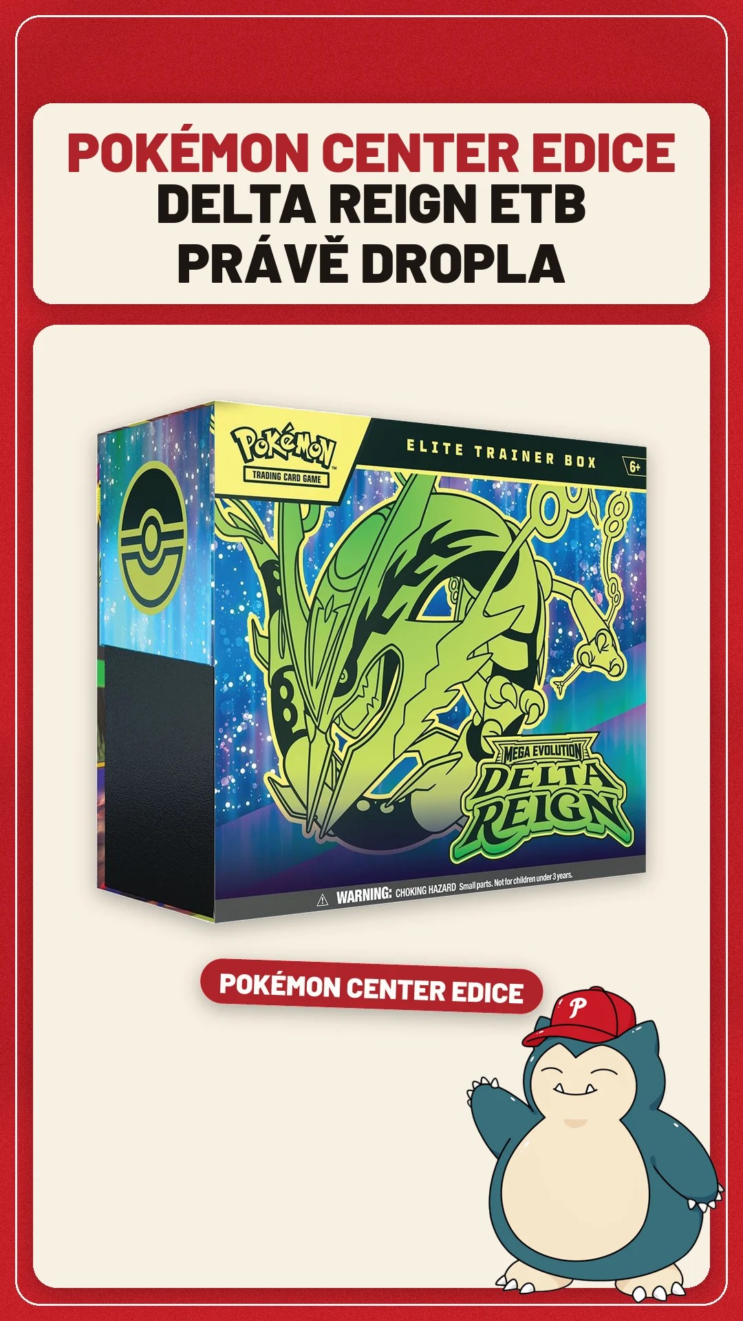 Story PokeTrack: Delta Reign ETB právě droplo na Pokémon Center