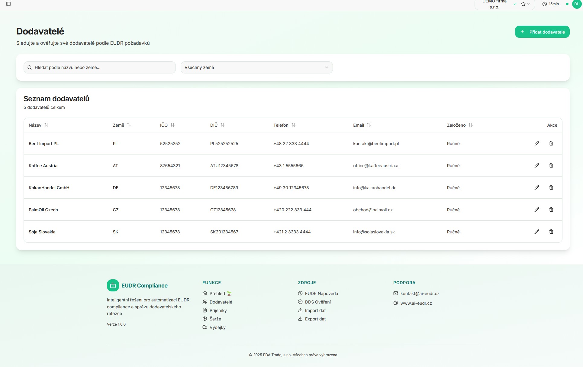 EUDR Portal Screenshot 2