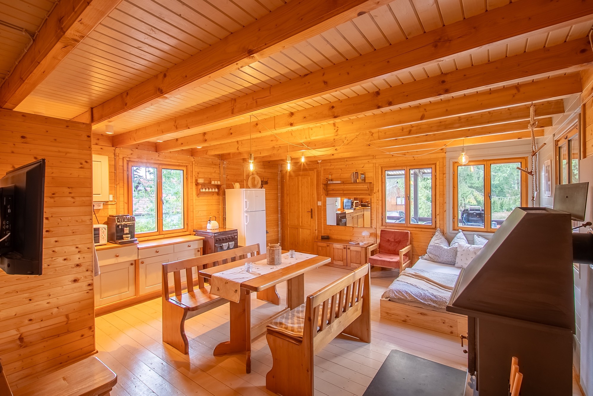 Chatka Krasonoš - detail interiéru 4, rodinné ubytování v Moravském krasu