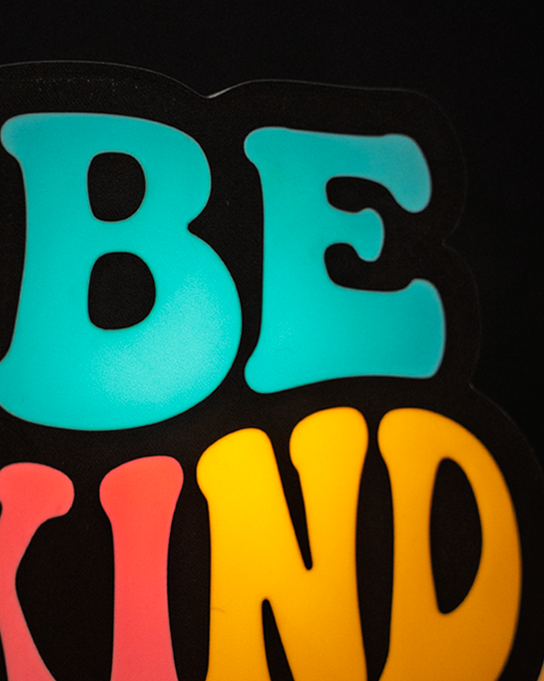 3D printed Be Kind LED lamp by GoblinPrint