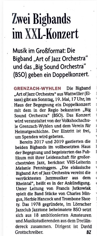 Zwei Bigbands im XXL-Konzert
