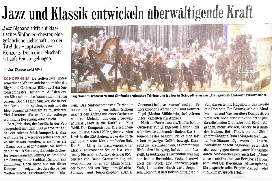 Jazz und Klassik entwickeln überwältigende Kraft