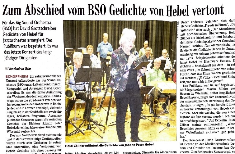 Hebels Lyrik jazzig vertont