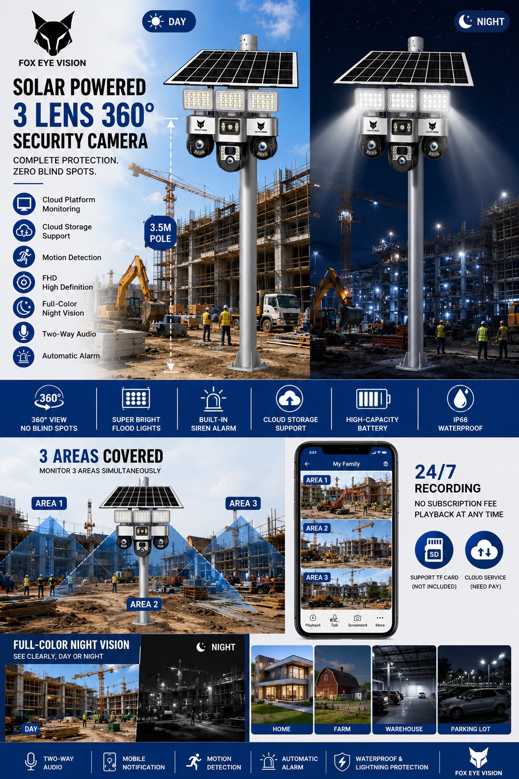 FOX-LPC Solar 3-Lens 360° Camera — Image 7