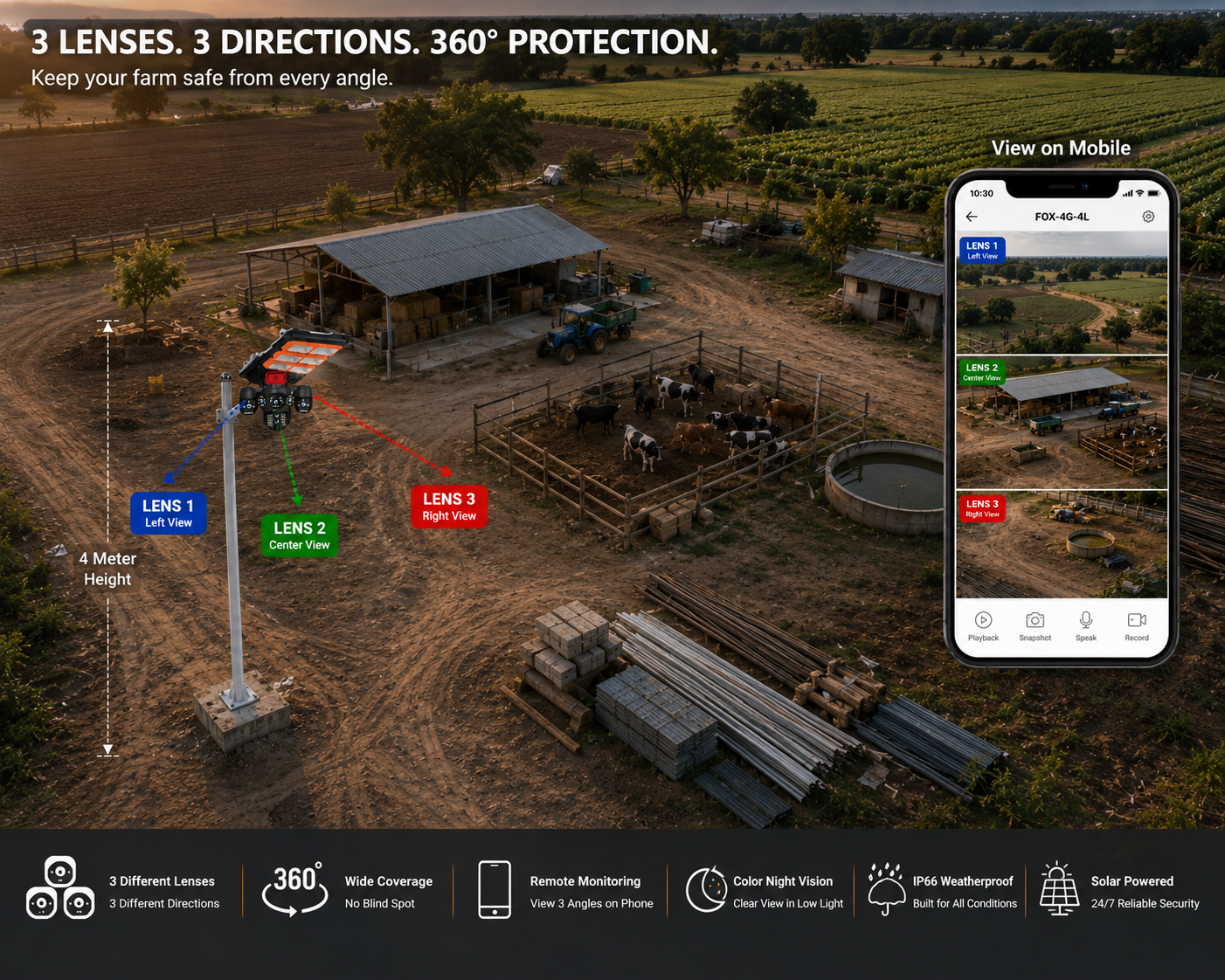 3 Lenses, 3 Directions, 360° Protection – Farm and rural property coverage