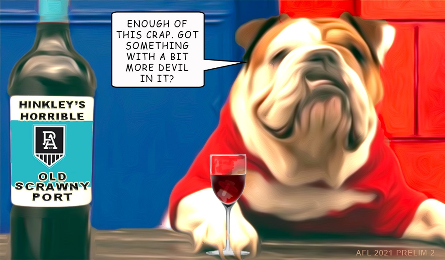 Horrible Port — Footy cartoon by Peter Gillies