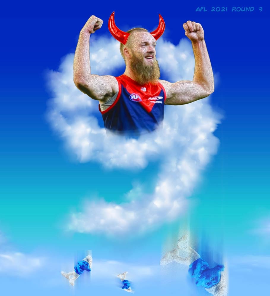 Cloud 9 — Footy cartoon by Peter Gillies