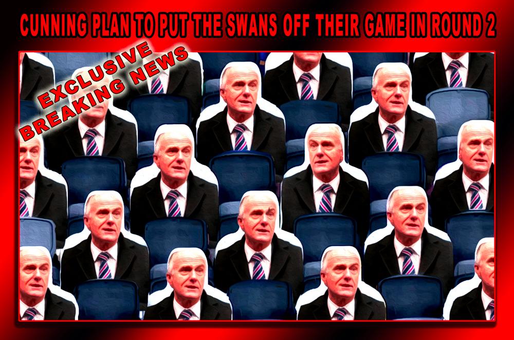 Cunning Plan — Footy cartoon by Peter Gillies