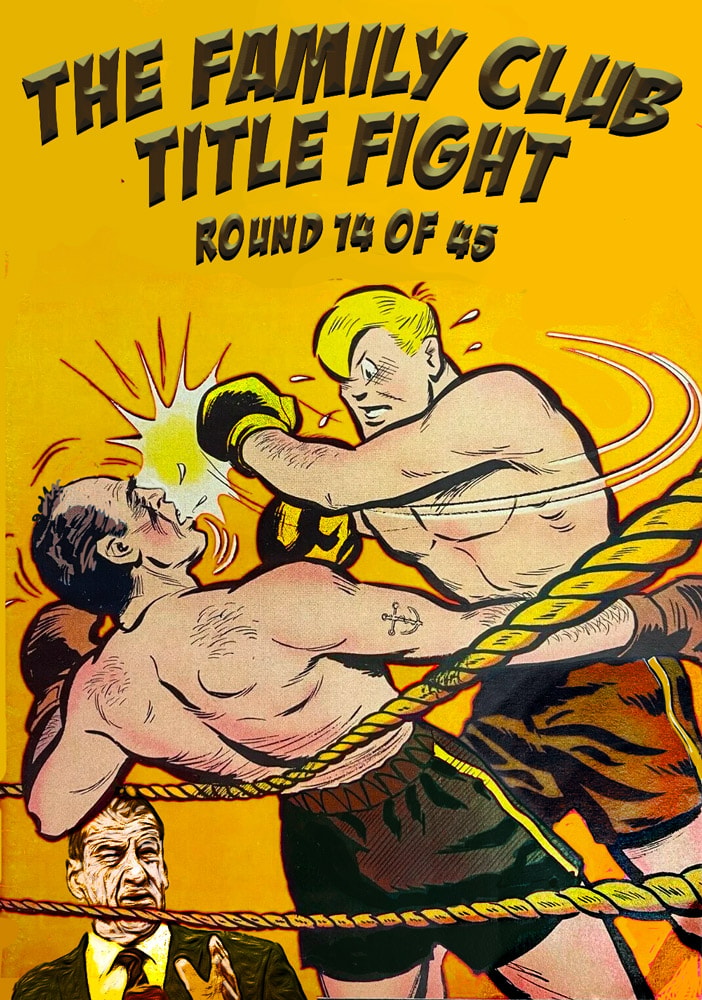 Family Feud — Footy cartoon by Peter Gillies