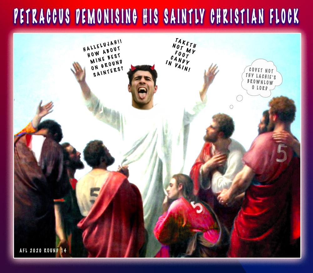 Petraccus — Footy cartoon by Peter Gillies