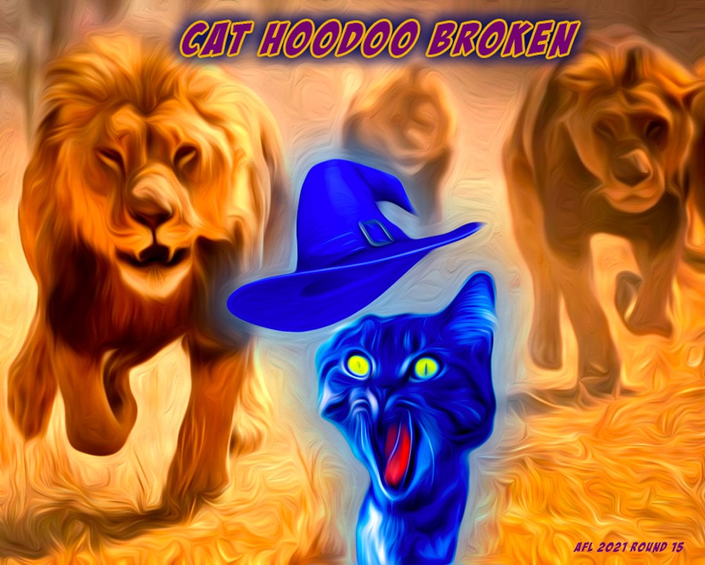 Hoodoo — Footy cartoon by Peter Gillies