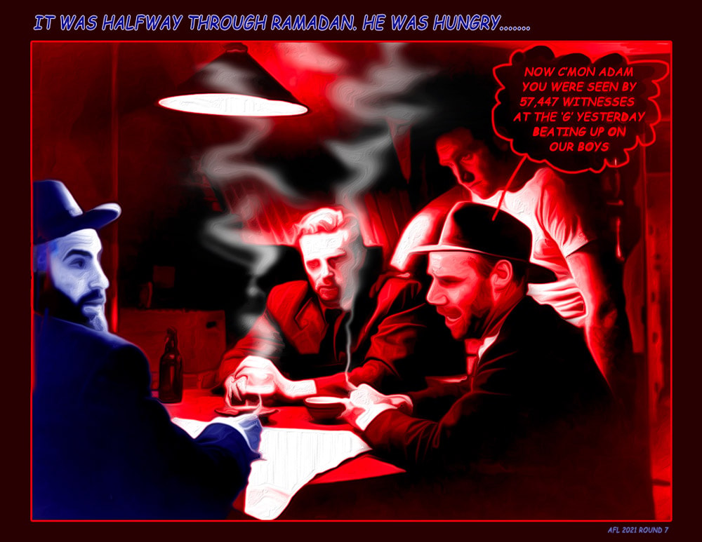 Ramadan — Footy cartoon by Peter Gillies