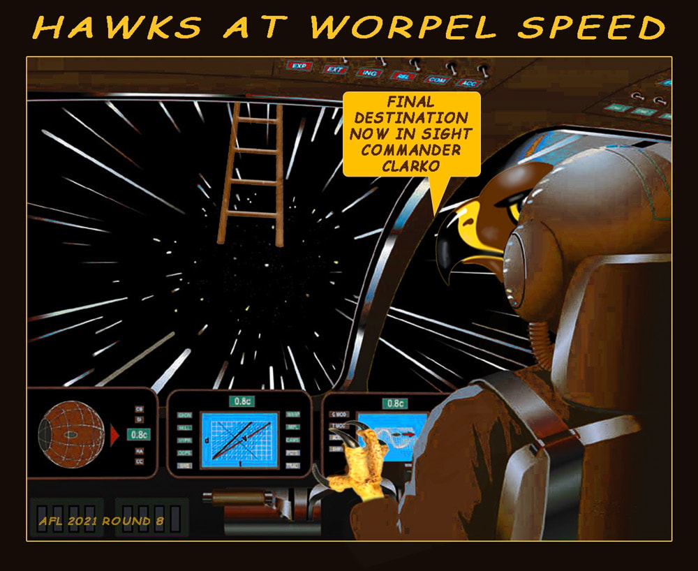 Worple Speed — Footy cartoon by Peter Gillies