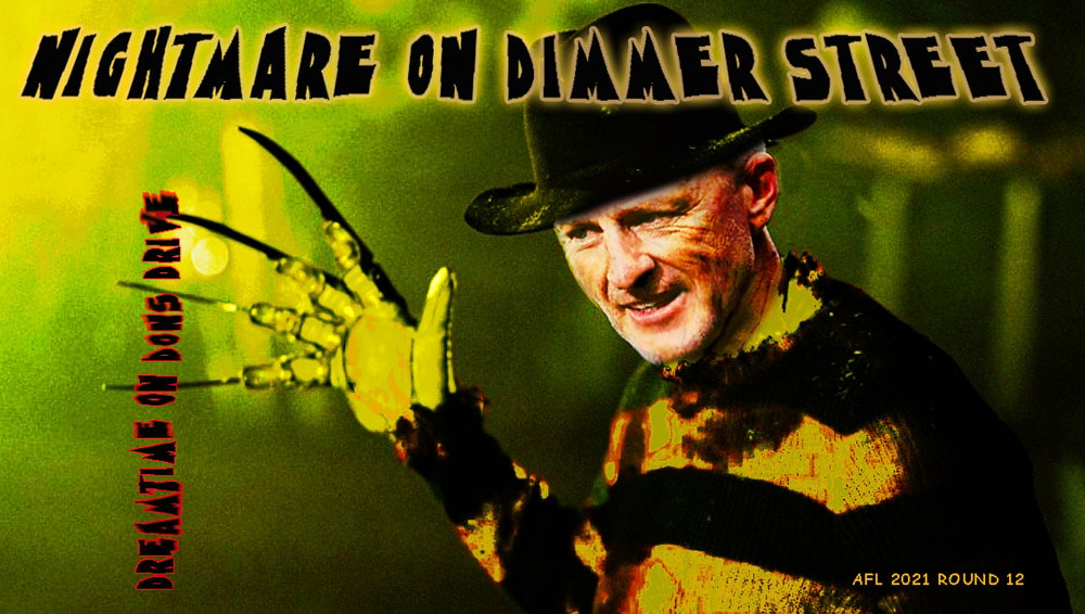 Nightmare (Rd12) — Footy cartoon by Peter Gillies