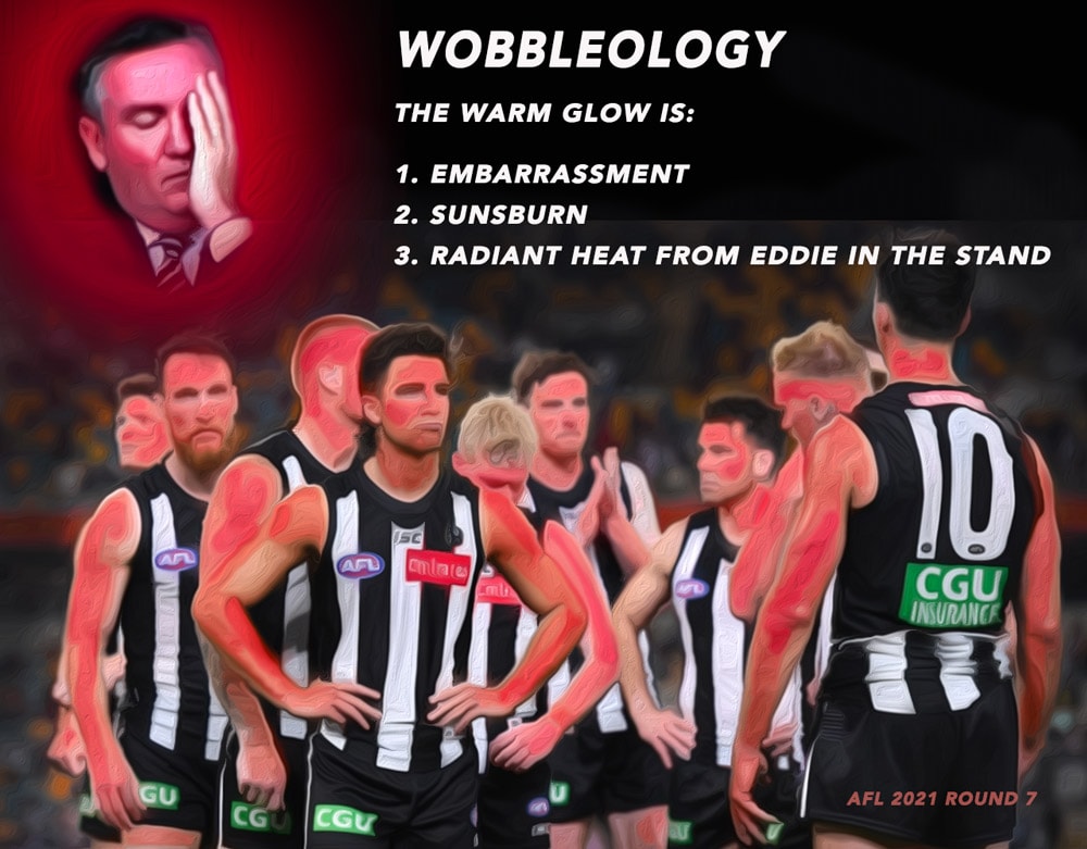 Wobbleology — Footy cartoon by Peter Gillies