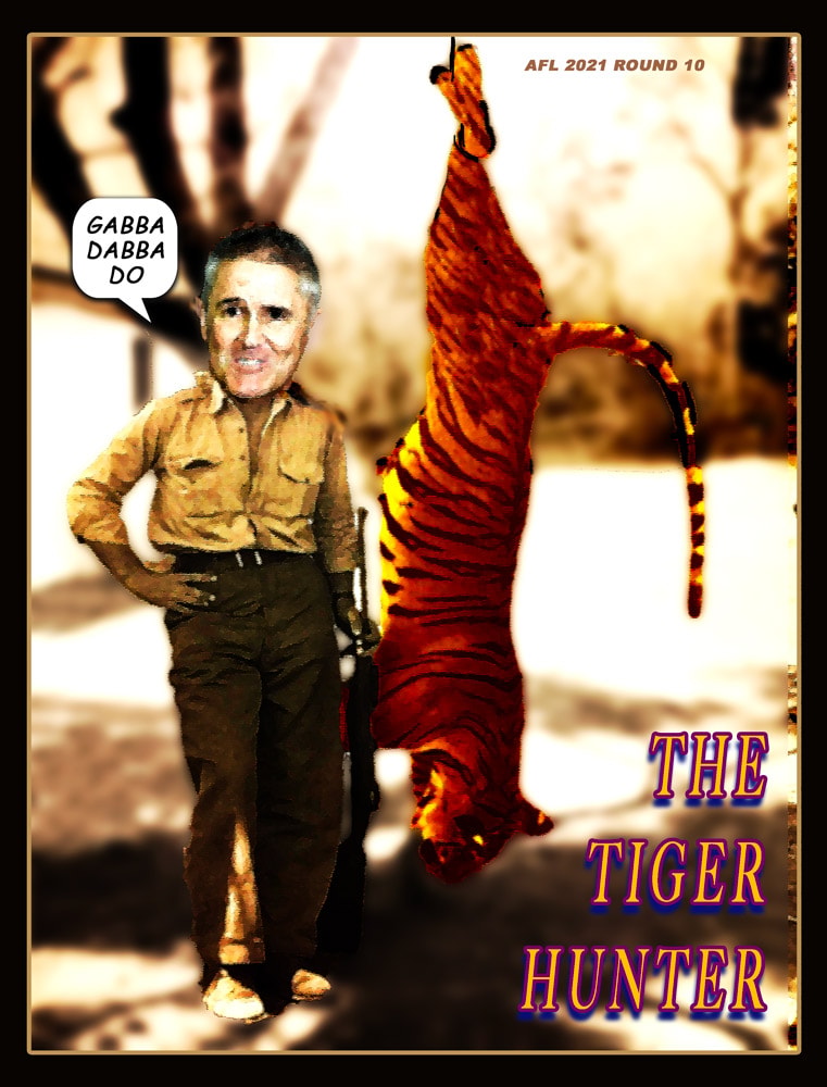 Gabba Dabba Do — Footy cartoon by Peter Gillies