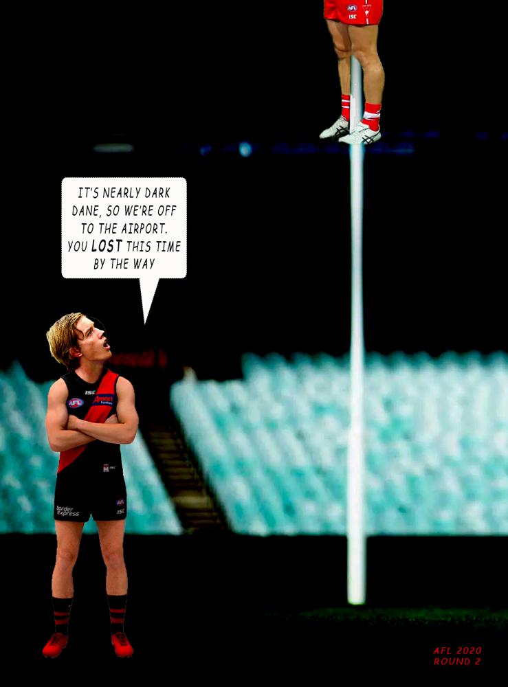 Dane 02 — Footy cartoon by Peter Gillies