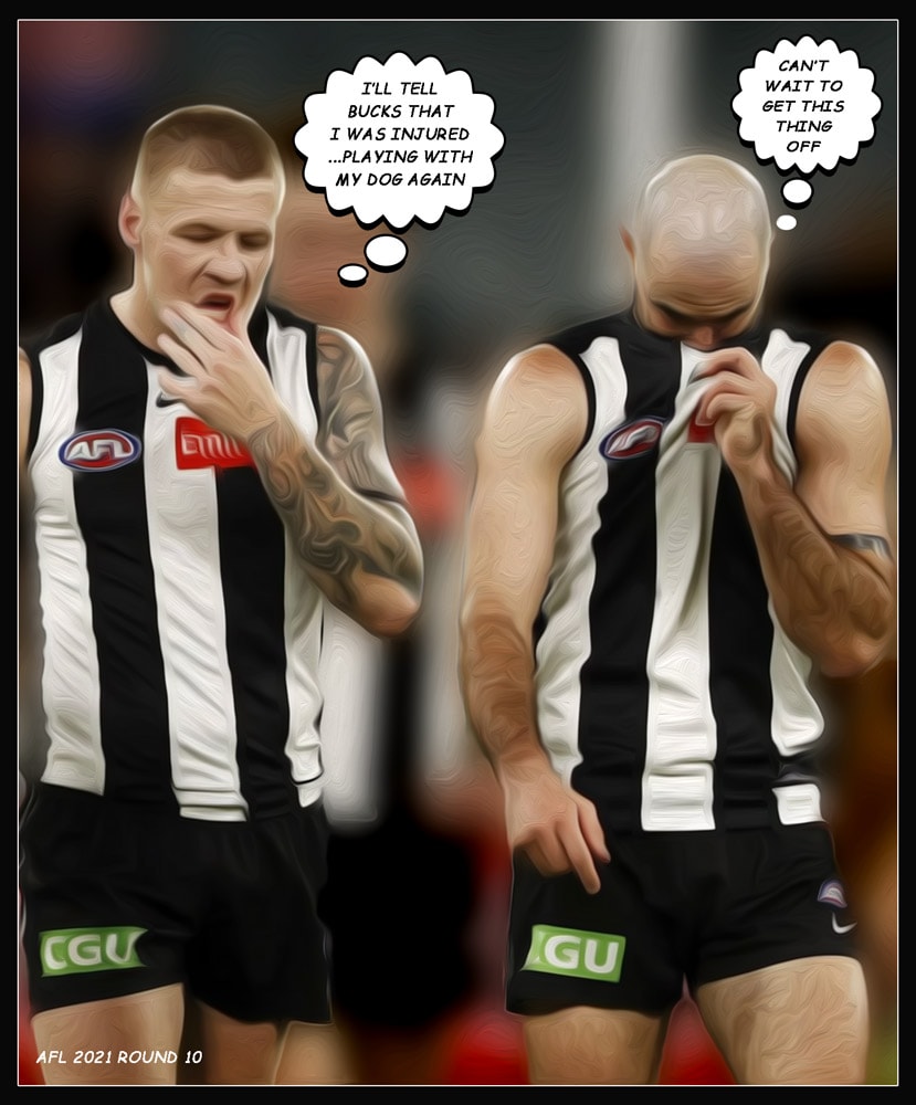 Get This Off — Footy cartoon by Peter Gillies