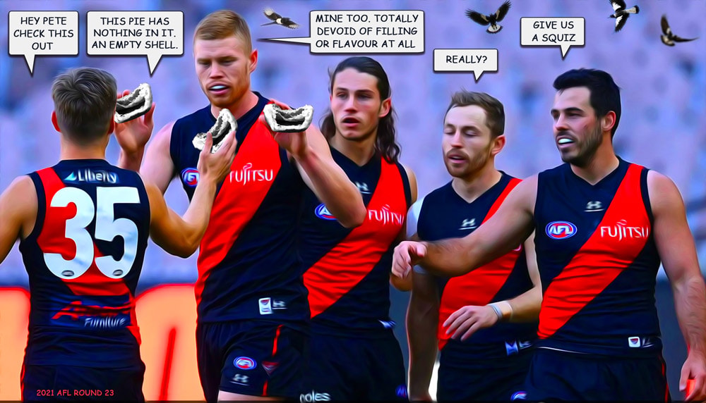 EMPTY PIES — Footy cartoon by Peter Gillies