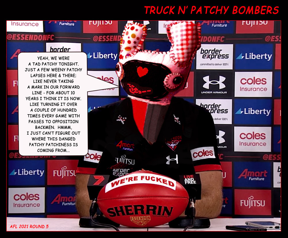 Patchy — Footy cartoon by Peter Gillies