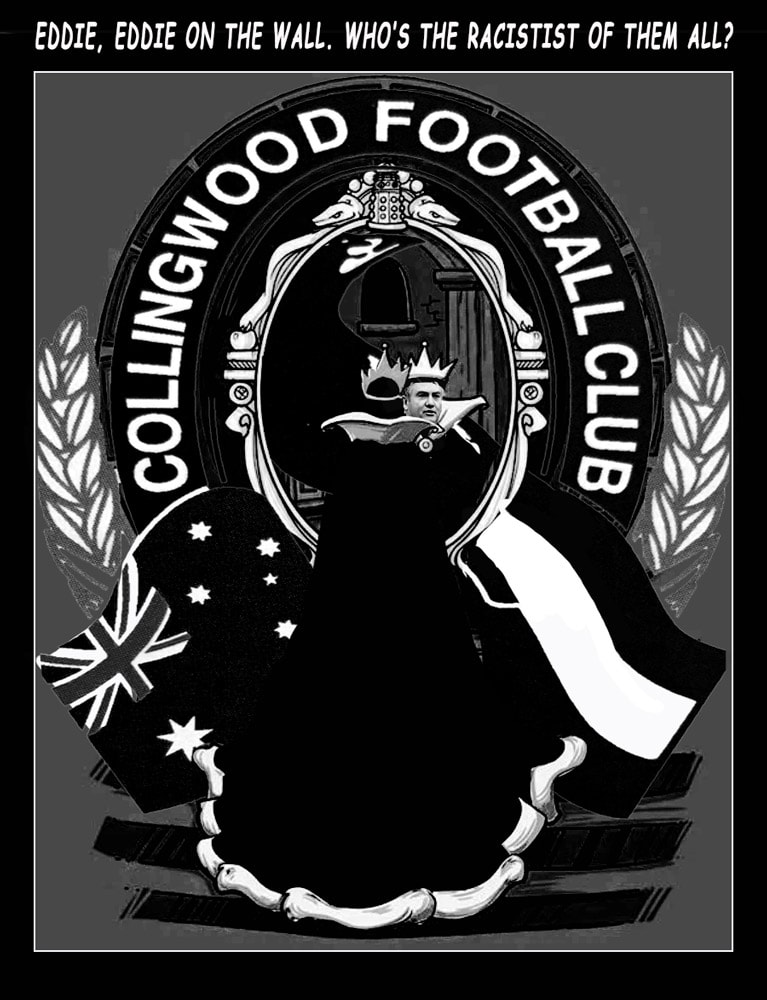 Eddie Eddie — Footy cartoon by Peter Gillies