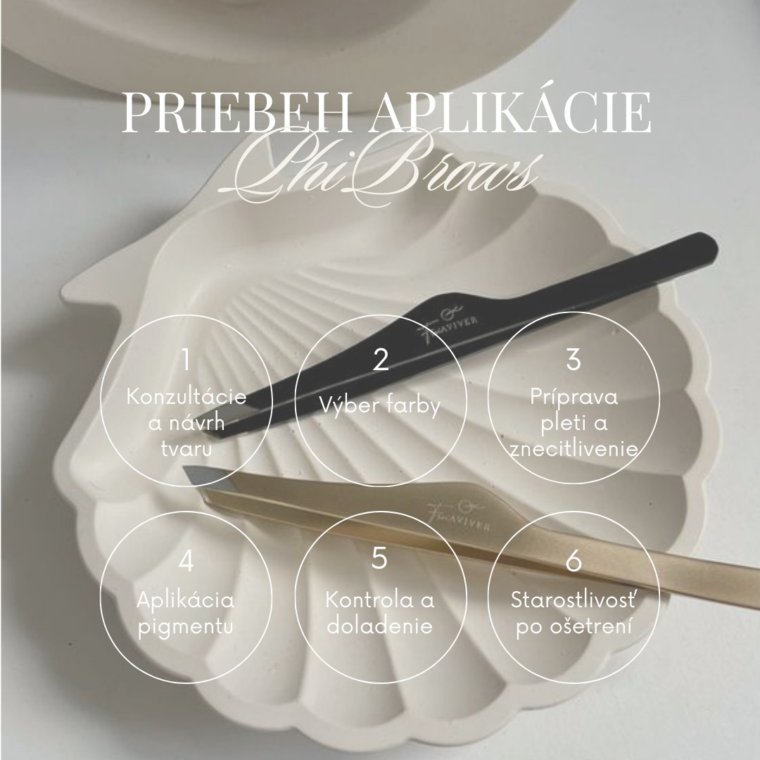 Priebeh aplikácie PhiBrows z Instagramu Amelie Beauty Salon