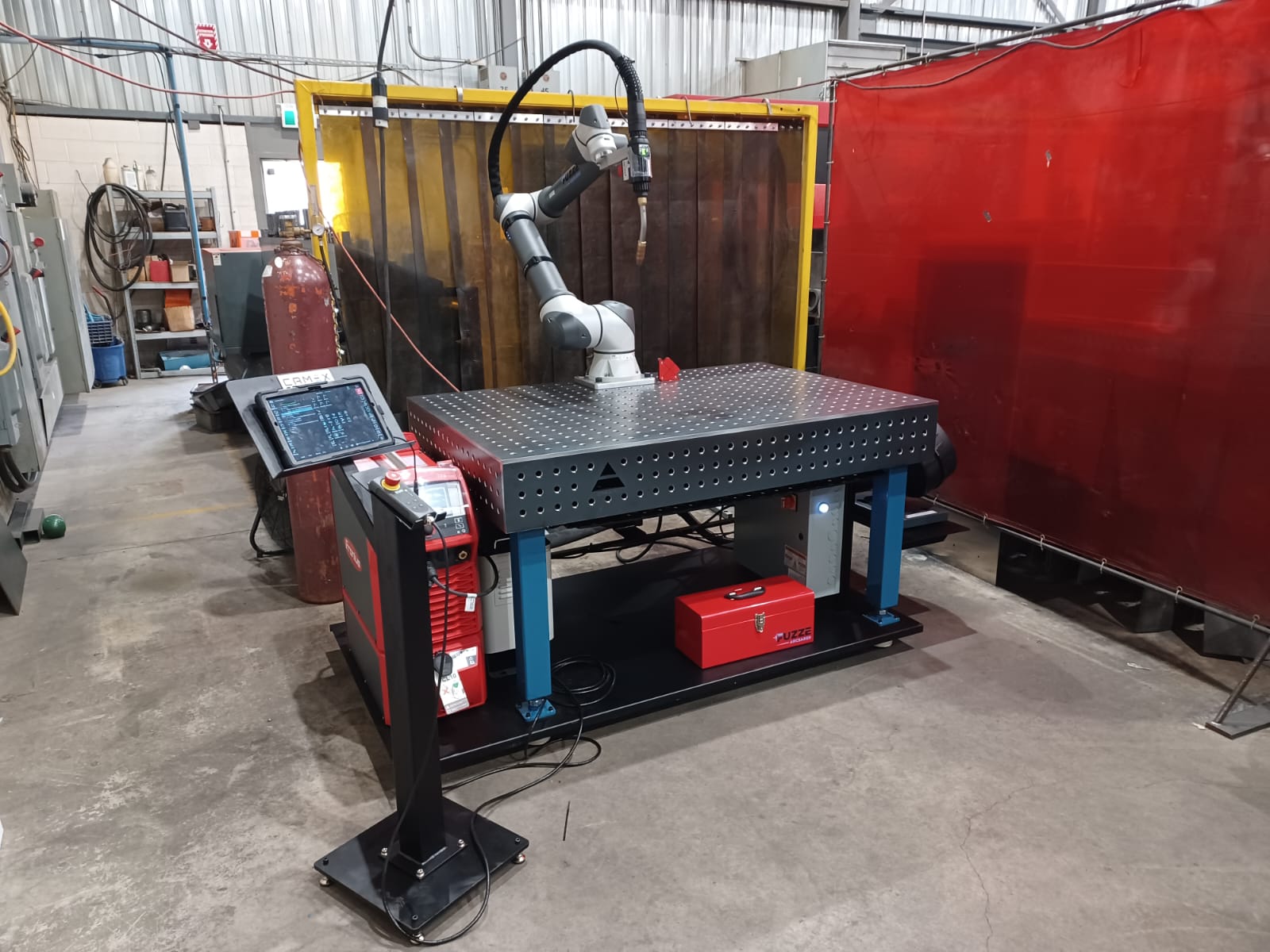 Welding cobot installation