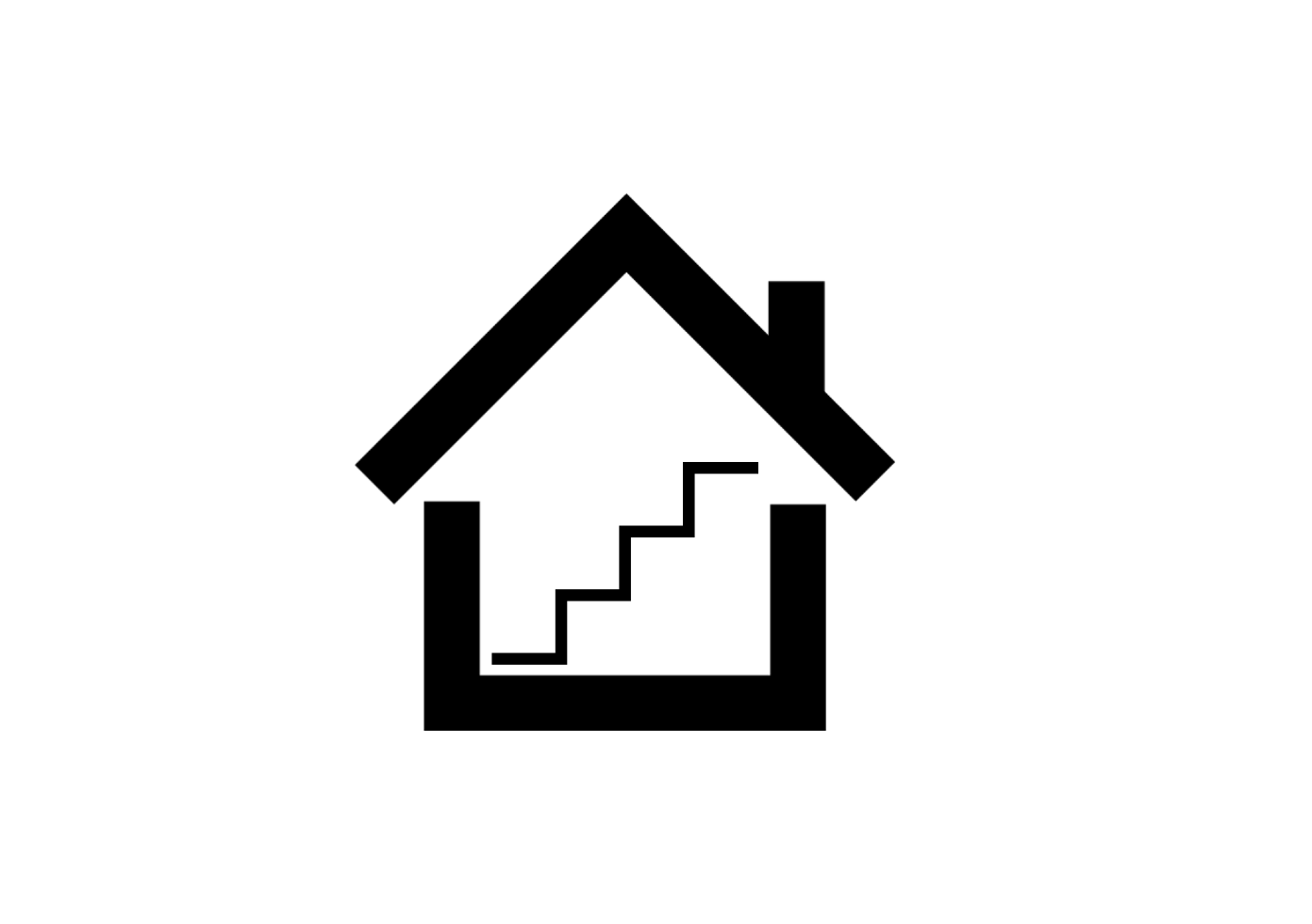 Poschodový dom piktogram