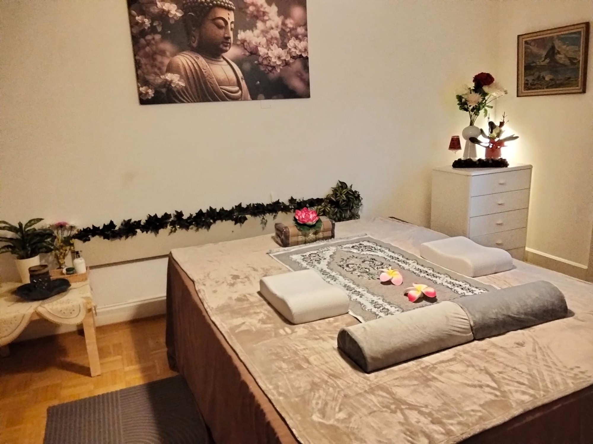 Entspannende Atmosphäre im Behandlungsraum
