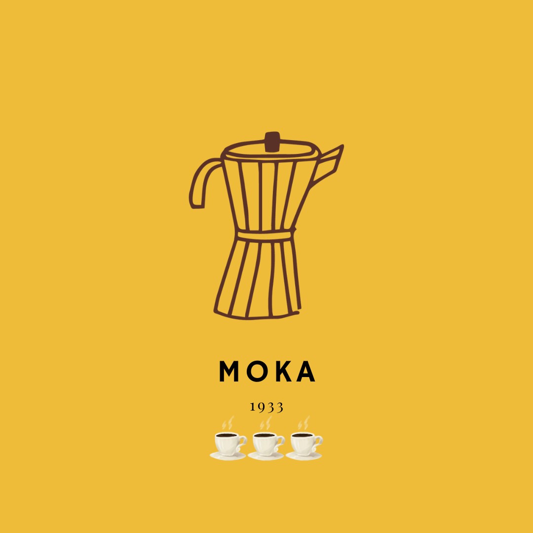 Italské kolážové artwork pro příběh „Moka: italský bar doma“ — LA VITA QUOTIDIANA