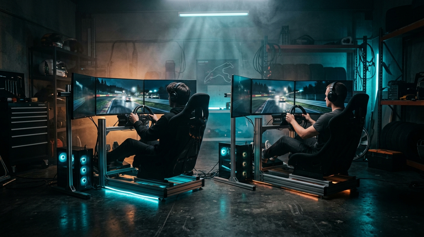 Simulátorový setup