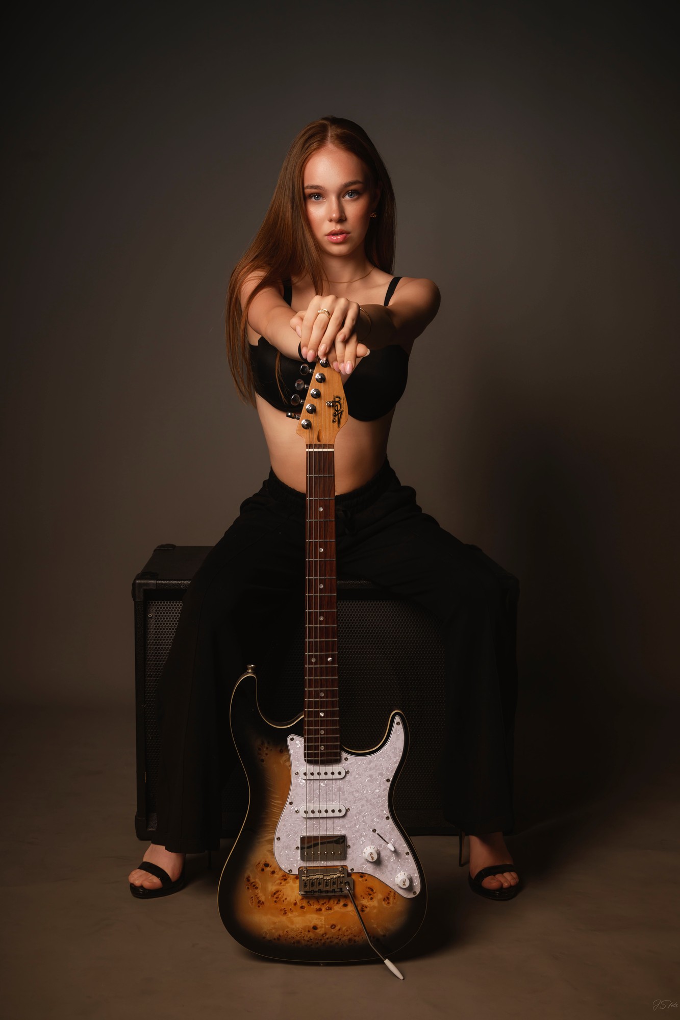 Portrét s teplým světlem