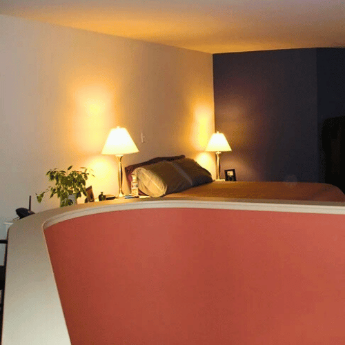 Commercial painting in progress