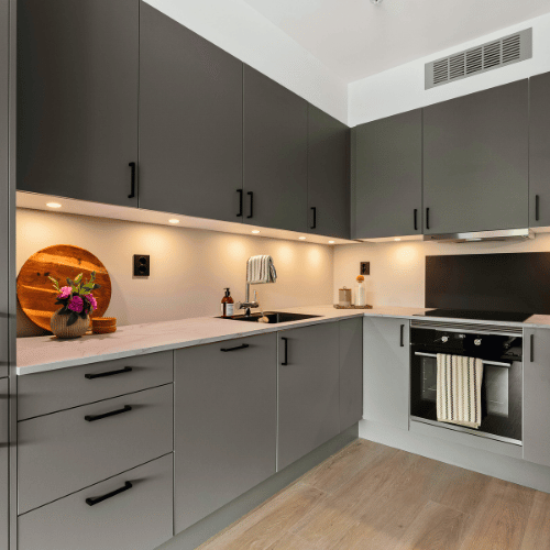 Kitchen cabinet painting in Winnipeg