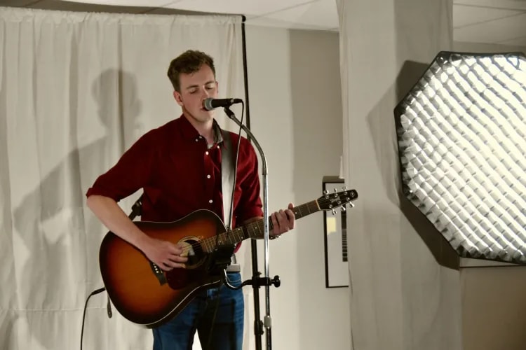 Conrad performing acoustic