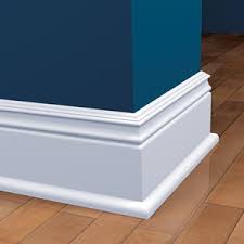 Classic white interior with crown molding