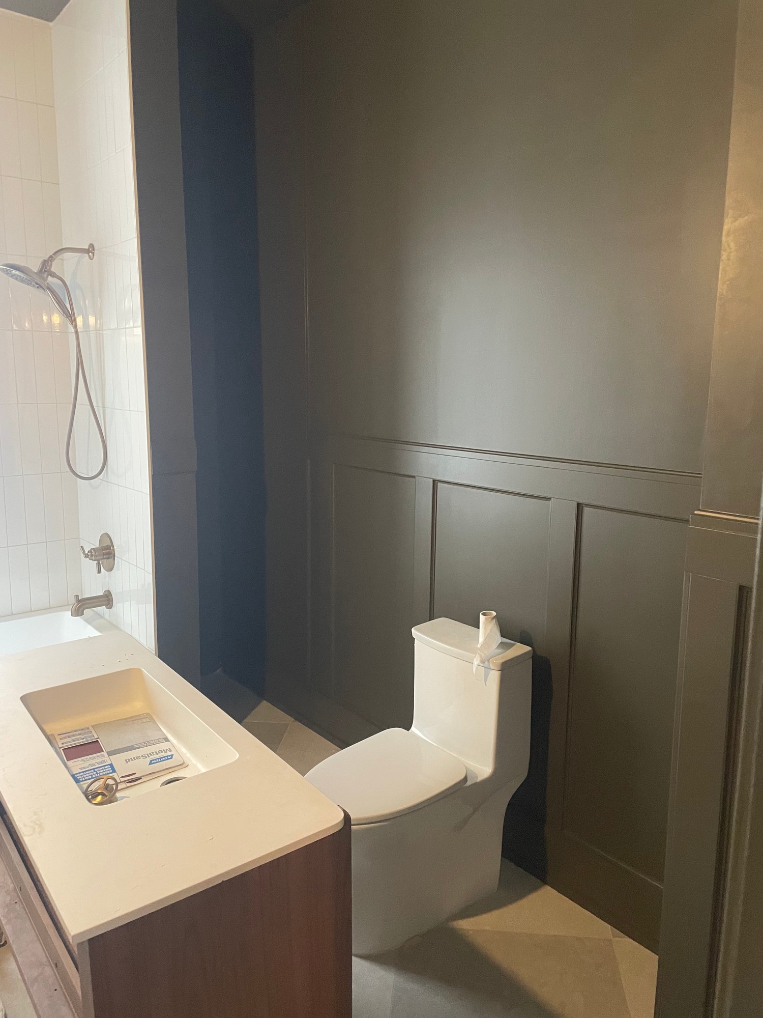 Beautifully painted modern living room