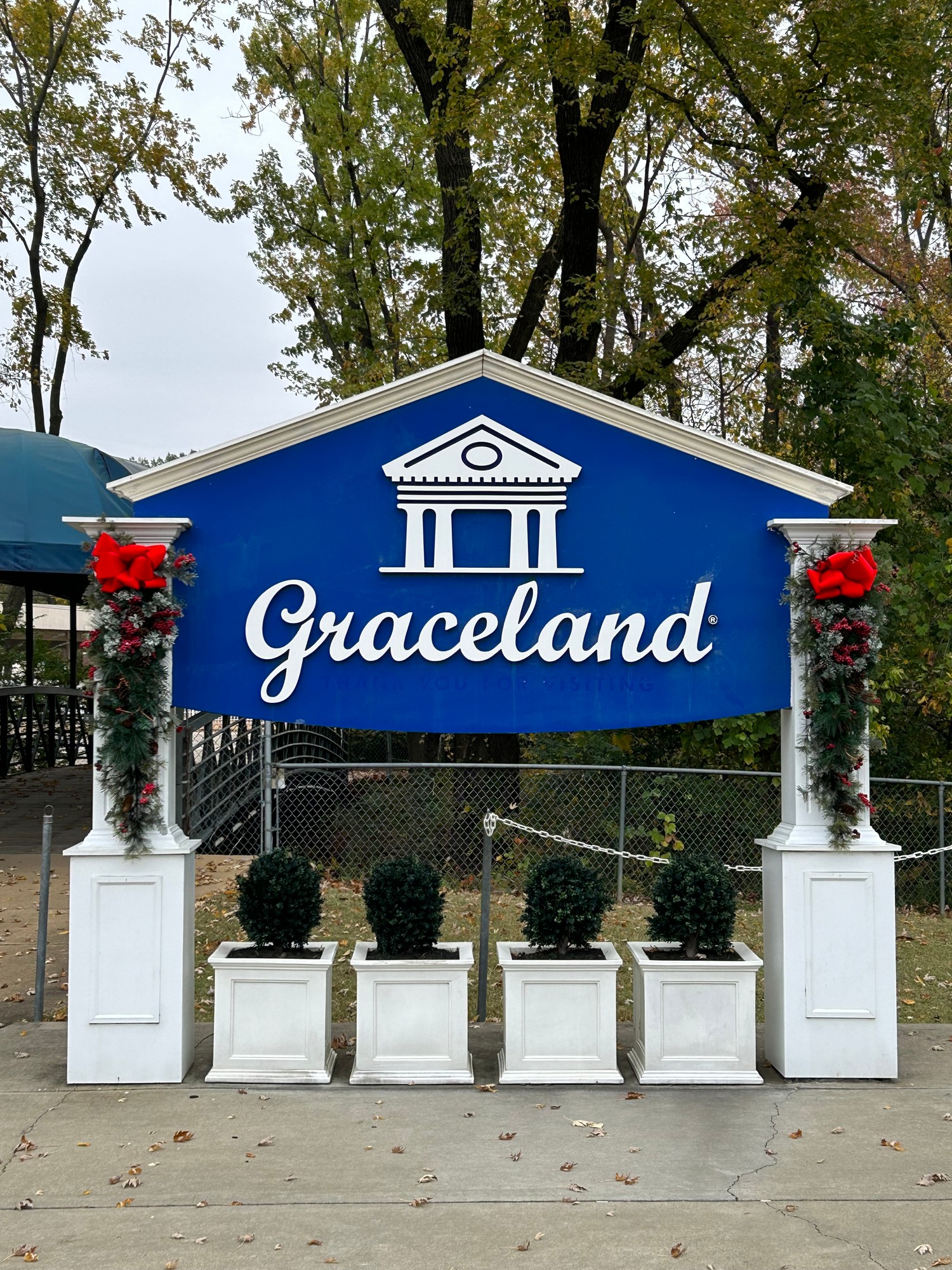 The famous Graceland sign in Memphis