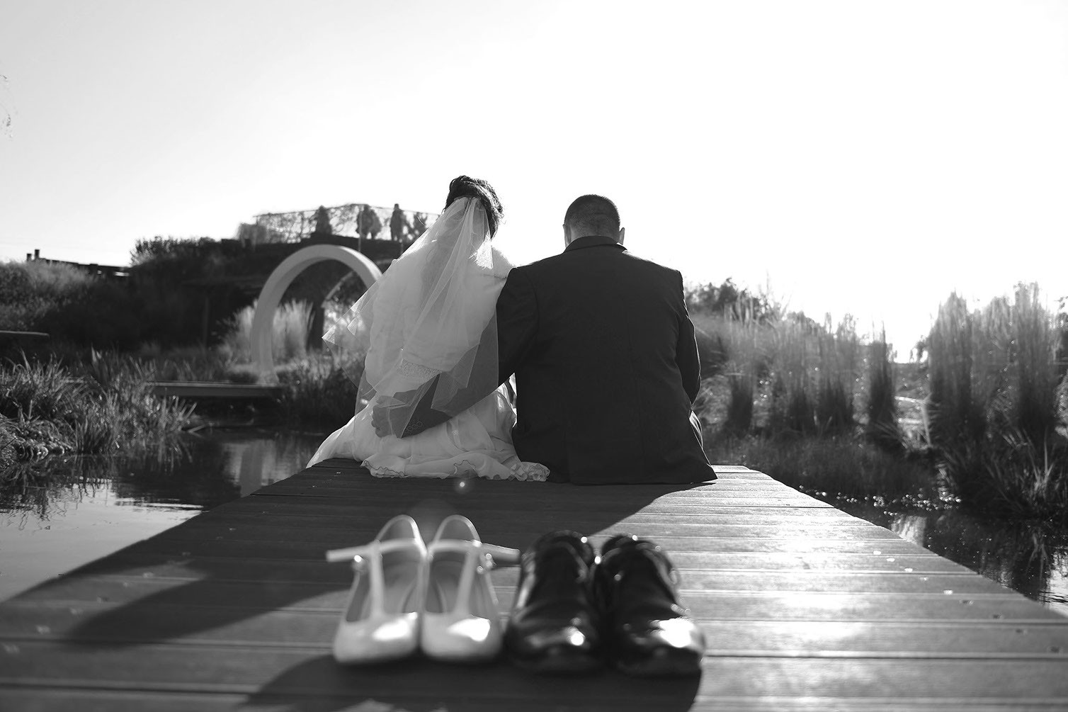 Sesja ślubna - pomost