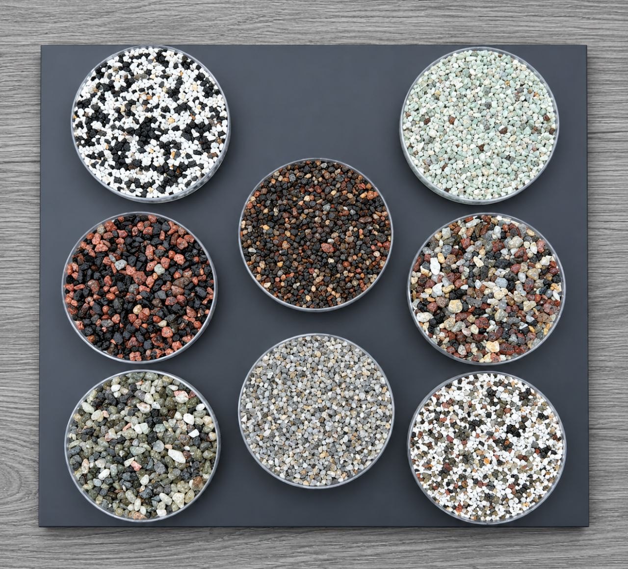 Stone blend color sample board 2