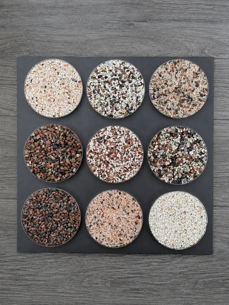 Stone blend color sample board 3